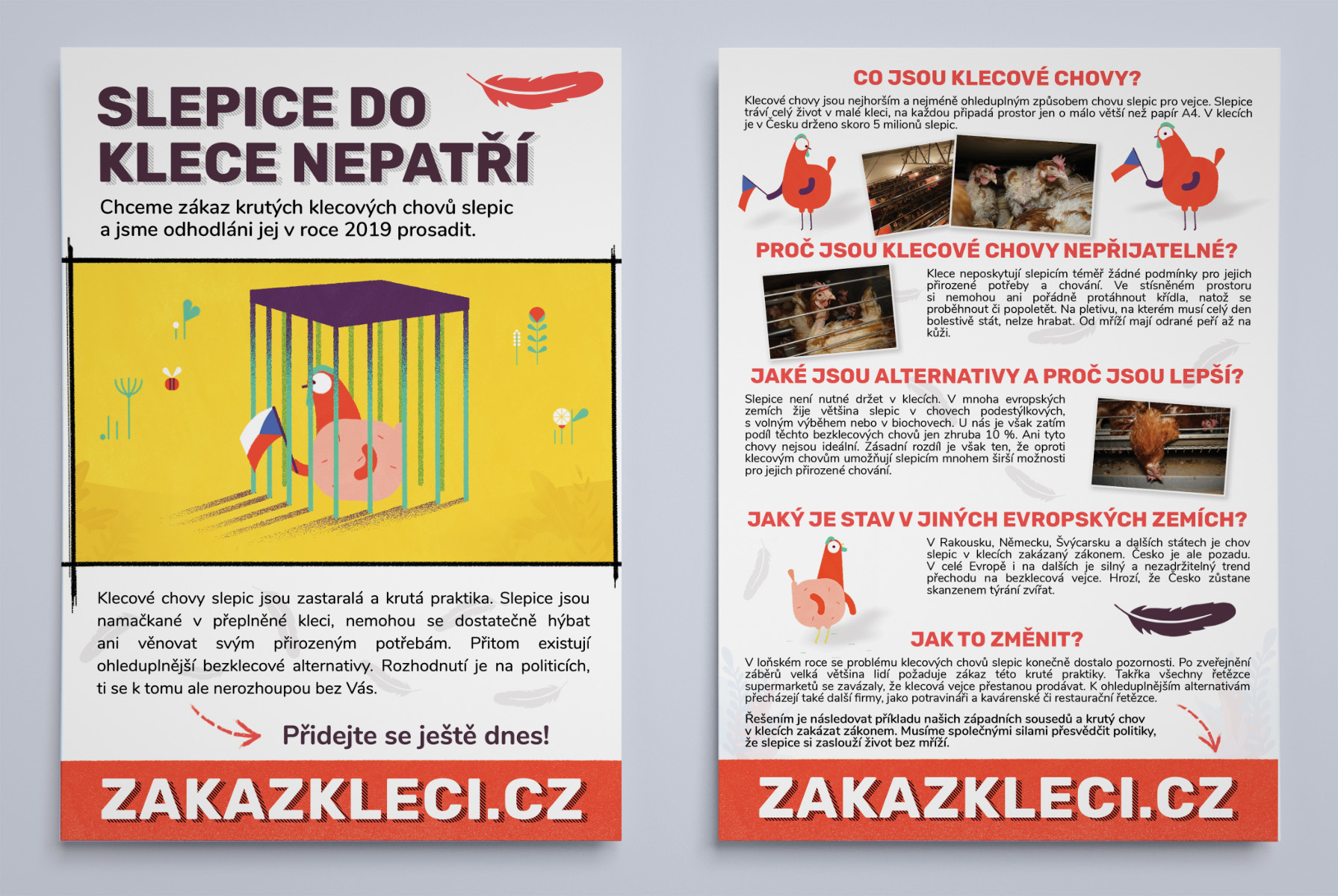 Leták pro Obraz – Obránci zvířat