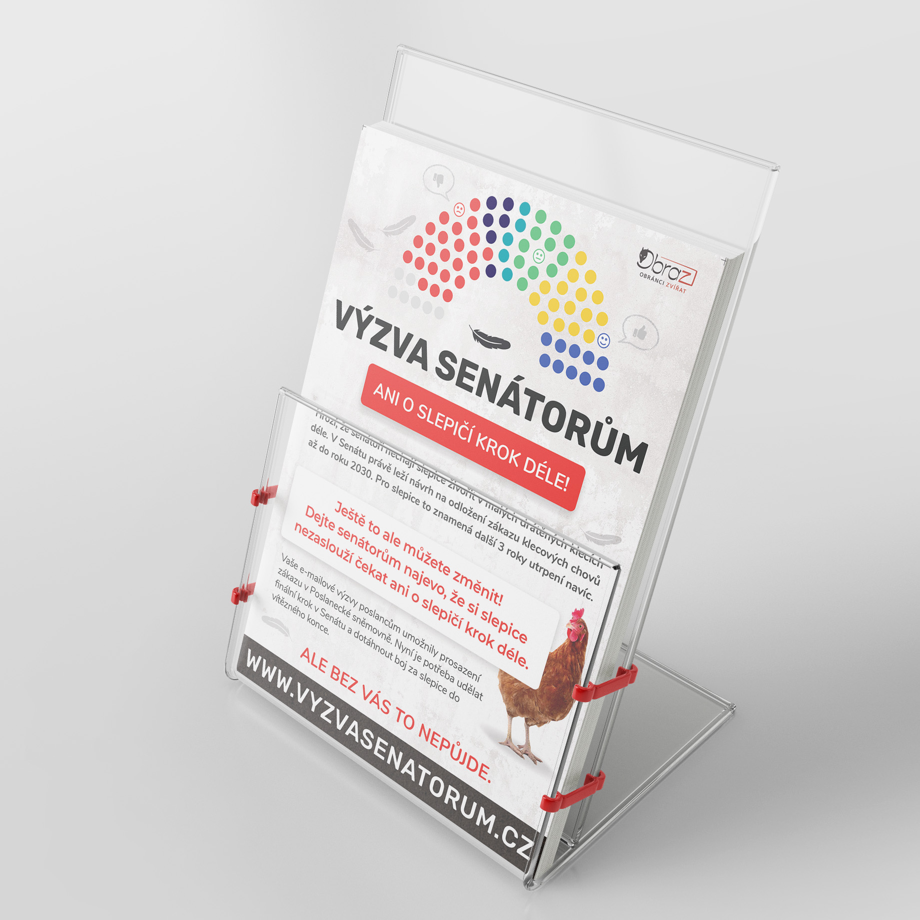 Leták pro Obraz – Obránci zvířat